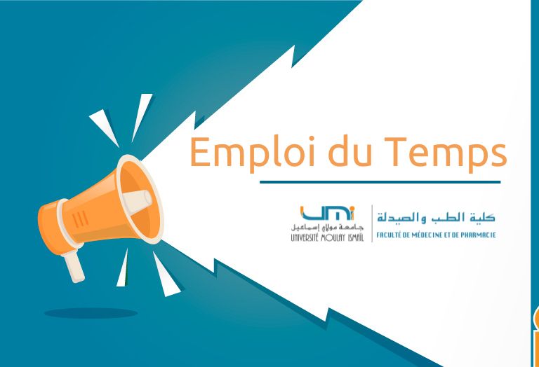 EMPLOI DU TEMPS 1ère, 2ème et 3ème Années de Médecine SEMAINE DU 09/02/2026 AU 14/02/2026
